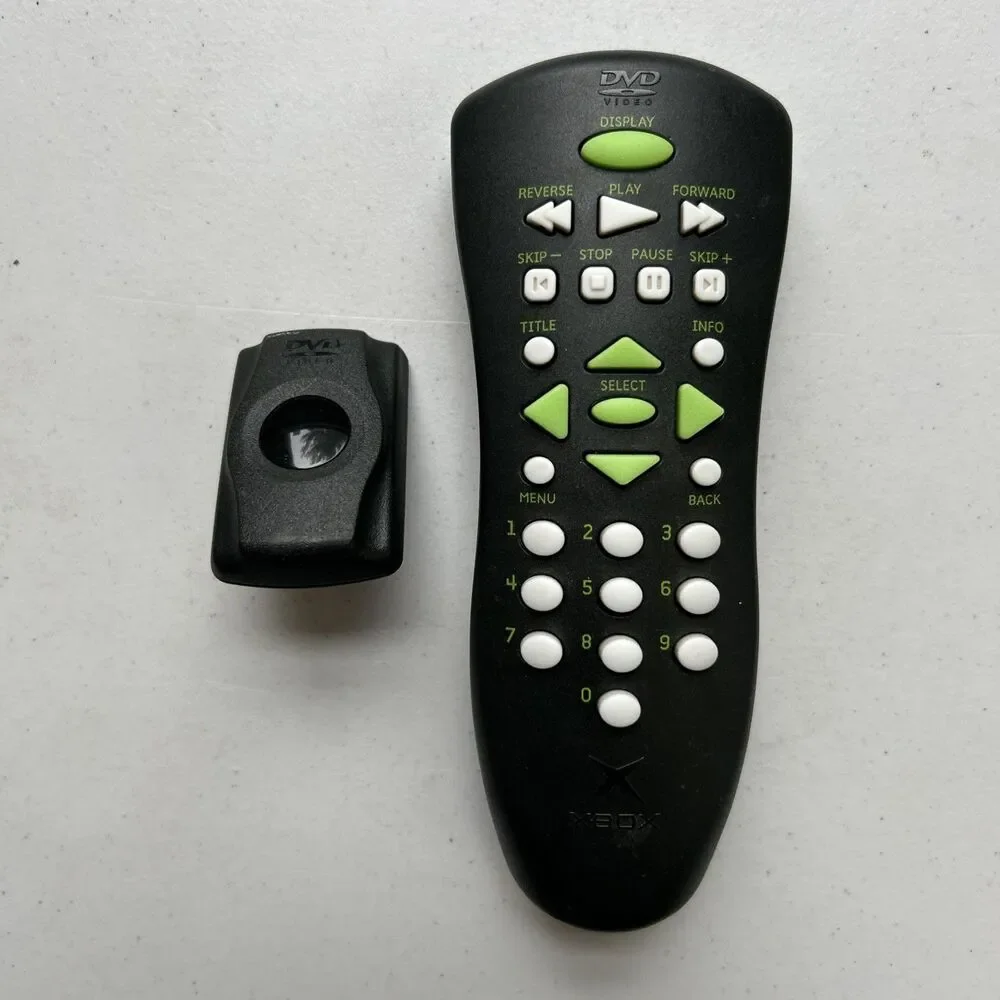 Microsoft Xbox Original DVD Remote & Receiver Movie Kit Authentic OEM Untested